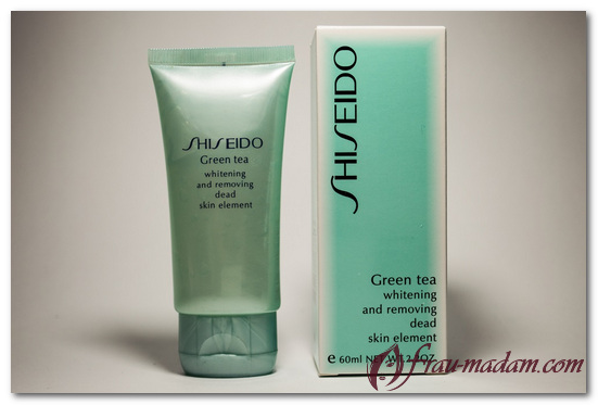 пилинг для лица shiseido green tea