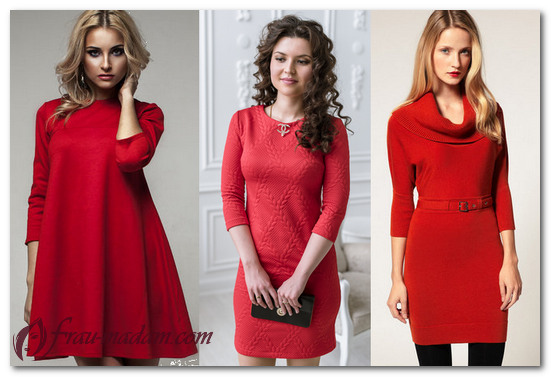 красное платье крючком