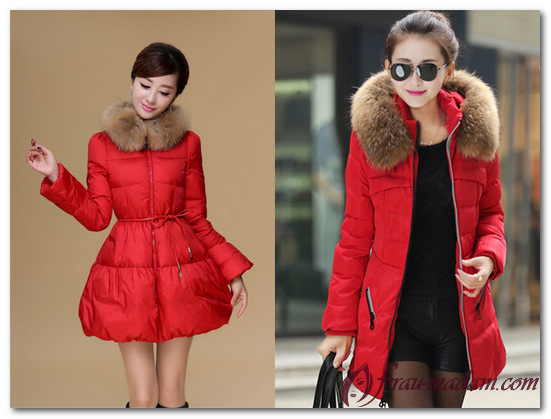 куртки женские красного цвета