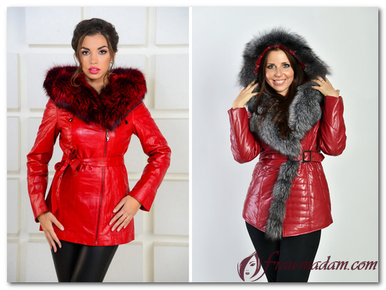 красные куртки женские фото