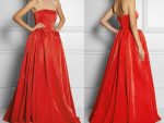 Красное платье из бархата, велюровое и замшевое: фото нарядов
