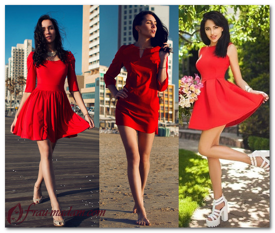 красные платья лето что надеть