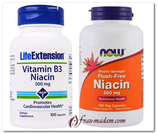 полезные свойства витамина группы В - В3(ниацин) вредные свойства витамина группы В - В3(ниацин)